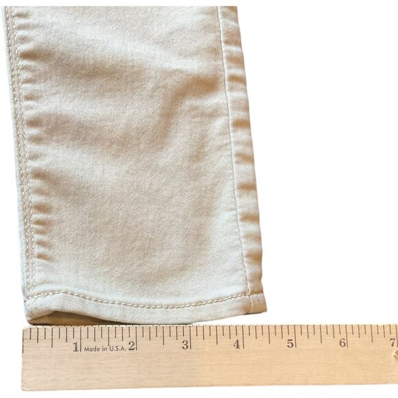 Jordache Super Skinny Slim Size 10 Kids Cream Pants 65% Cotton Blend With Black - Picture 10 of 12